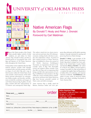 Native American Flags Book Order Form