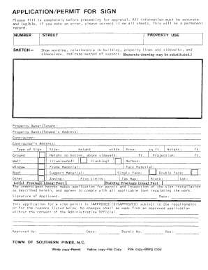 Sign Permit Application