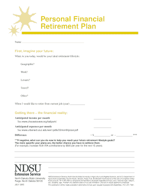 Retirement Plan Form