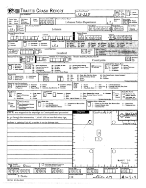 Traffic Crash Report Form