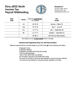Ohio Municipal Income Tax Withholding Form