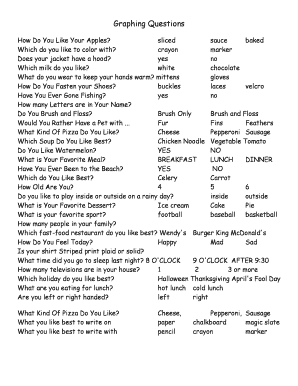 Graphing Activity Worksheet
