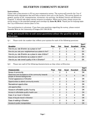Silverton Community Survey