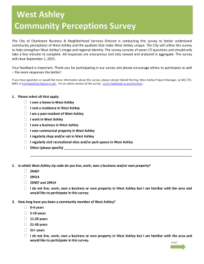 West Ashley Community Perceptions Survey