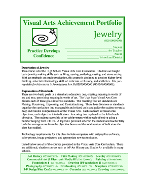 Jewelry Achievement Portfolio