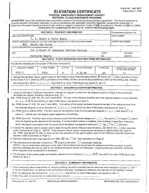 Elevation Certificate