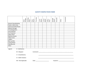 Safety Inspection Form