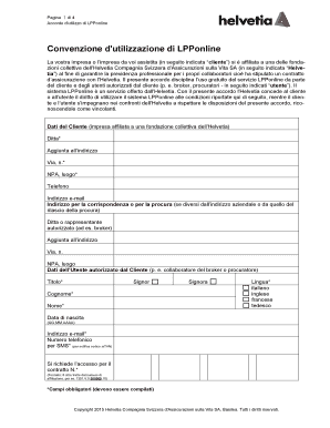 Accordo d'utilizzo di LPPonline