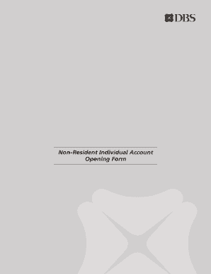 Non-Resident Individual Account Opening Form