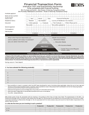 Financial Transaction Form