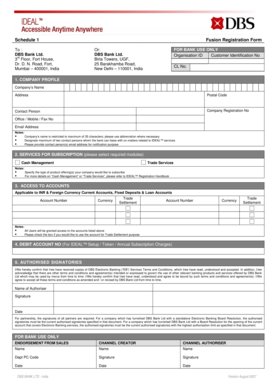 DBS Bank Fusion Registration Form