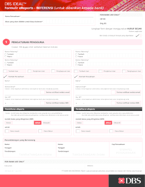 DBS IDEAL eReports Registration Form