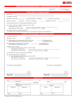 Fixed Deposit Maintenance Form