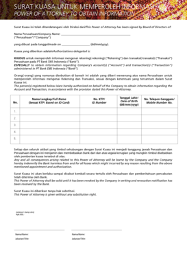 Power of Attorney to Obtain Information