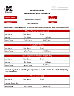 Mission report example - Standards Program for Fraternities Sororities LETTERS TODAY LEADERS TOMORROW - mansfield