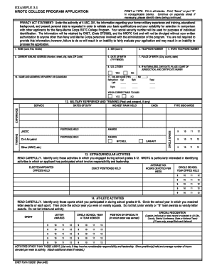 NROTC College Program Application