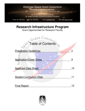 fillable online asgc ualr table of contents asgcualredu asgc