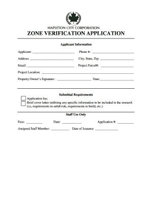Zone Verification Application