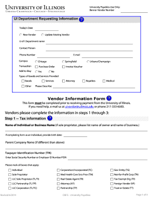 Vendor Information Form