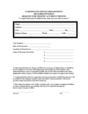 Request for Traffic Accident Photos