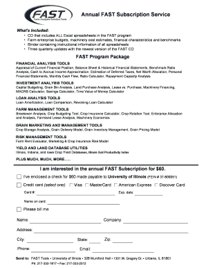 FAST Subscription Service Agreement