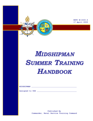 US Navy Midshipman Summer Training Handbook