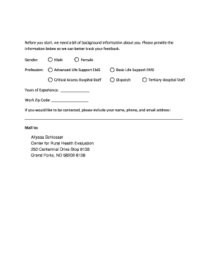 Emergency Medical Services Protocol Form