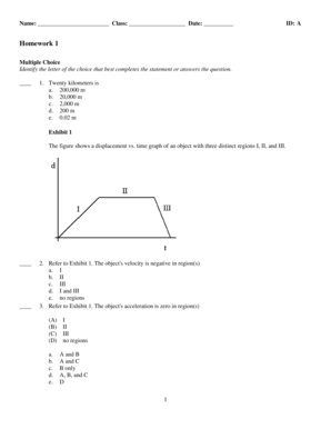 Physics Homework 1