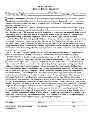 DuPage County Building Permit Authorization