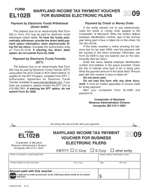 Maryland Income Tax Payment Voucher