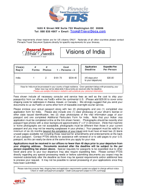 India Visa Application Form