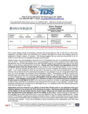 China Visa Application Form