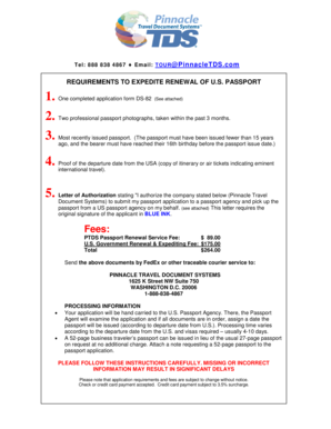 US Passport Renewal Application Form DS-82