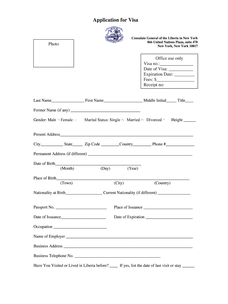 Fillable Online Application for Visa TravelDocs Fax Email Print