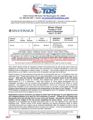 Russian Visa Application Form