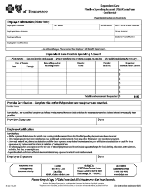 Dependent Care FSA Claim Form