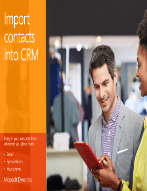 Microsoft Dynamics CRM Contact Import Form