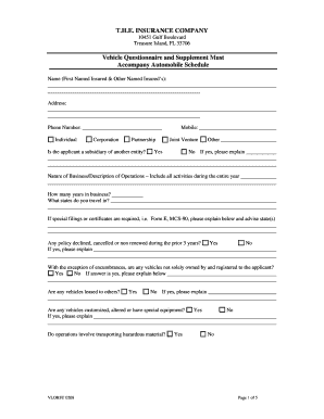 Automobile Insurance Application