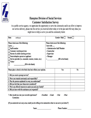 Hampton Customer Satisfaction Survey