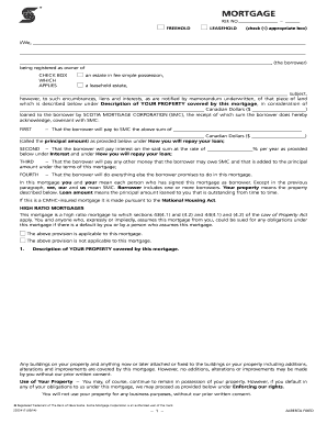 Alberta Mortgage Agreement