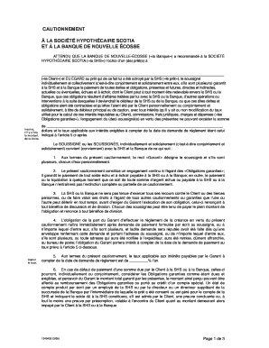 Cautionnement hypothécaire