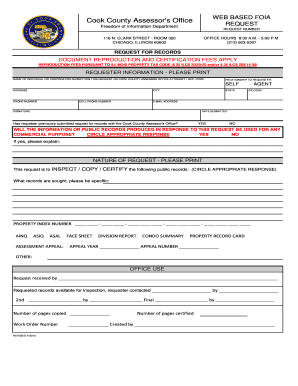 Cook County FOIA Request Form