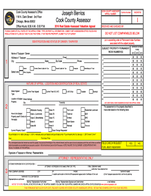 Cook County Real Estate Assessed Valuation Appeal