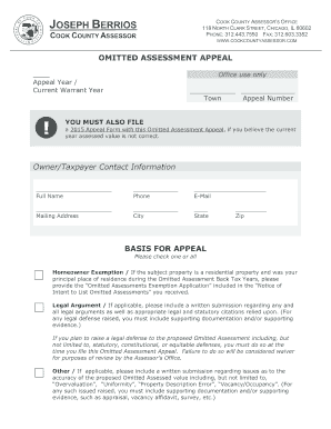 Cook County Omitted Assessment Appeal