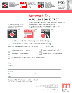 Antwort-Fax