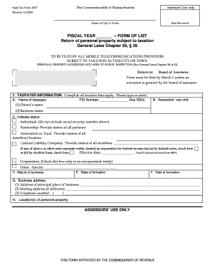 Massachusetts Mobile Telecommunications Tax Form 2MT