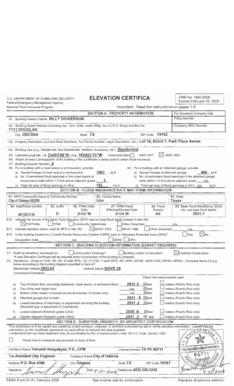 Elevation Certificate