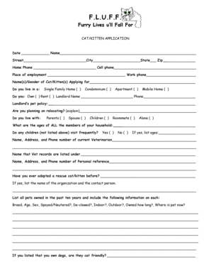Cat Adoption Application