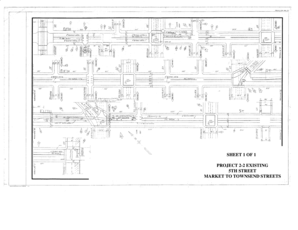 SHEET 1 OF 1 PROJECT 22 EXISTING 5TH STREET MARKET TO TOWNSEND STREETS