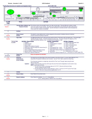 UB 04 CMS 1450 Inpatient and Outpatient Claims Form